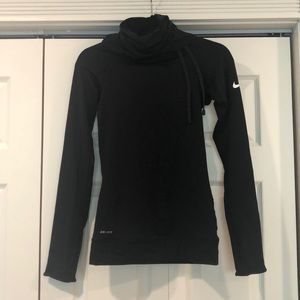 NIKE Hyper Warm Funnel Neck Dri-Fit Shirt, XS